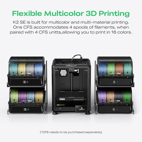 Creality K2 SE 3D Printer Bundle with 74Pcs 3D Printing Tool Wrap Kit in Kuwait