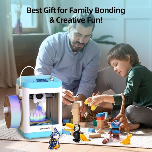 Geeetech 3D Printer for Kids & Beginners, High-Speed Mini 3D Printer, Auto-Leveling, Fully Open Source Pre-Assembled STEM Learning Tool, 3.94x4.33x3.94in Print Size for Home/School in Kuwait