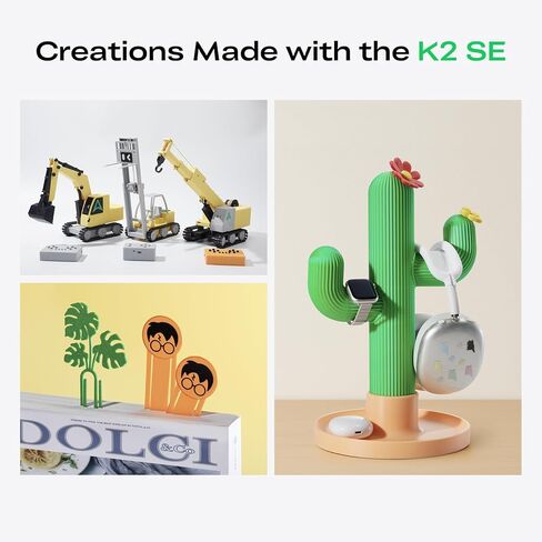 Creality K2 SE 3D Printer, Max High-Speed 500mm/s, Holiday Bundle with Hyper RFID PLA Filament 2KG (White/Red) in Kuwait