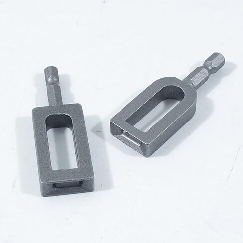 Electric Drill Wire Twisting Tool, Heavy Duty Wire Twister for Drill with 1/4" Hex Shank, Professional Wire Twisting Tool for Fencing, Rebar Tying, and Construction, Alloy Steel (Sliver) in Kuwait