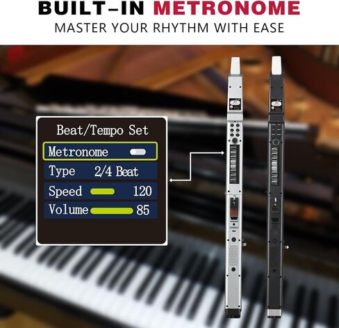 AP 500 Pro Electronic Wind Instrument with Dual Timbres, 120 Tones, Touch Bend Plate, OLED Display, Built-in OTG, Voice Control Digital Saxophone For Practice or Performance(Black) in Saudi Arabia