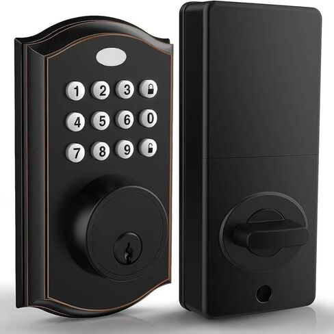 Keyless Entry Door Lock Electronic with Keypad Smart Latch with Automatic in Saudi Arabia