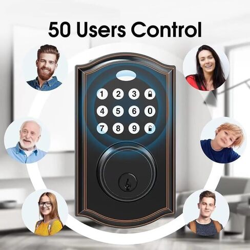 Keyless Entry Door Lock Electronic with Keypad Smart Latch with Automatic in Kuwait