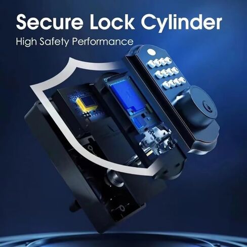 Keyless Entry Door Lock Electronic with Keypad Smart Latch with Automatic in Kuwait