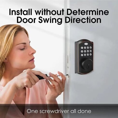 Keyless Entry Door Lock Electronic with Keypad Smart Latch with Automatic in Kuwait