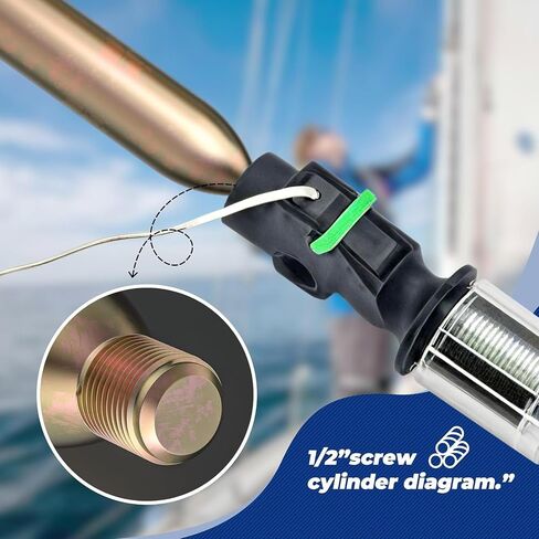 33G Co2 Cartridge Cylinder for Life Vest, Accessory for C02 PFD Rearming Kit, for Auto/Manual Inflating Life Jacket, for Adult, Used for Fishing, Surfing, Sea/Ocean Activities in Kuwait