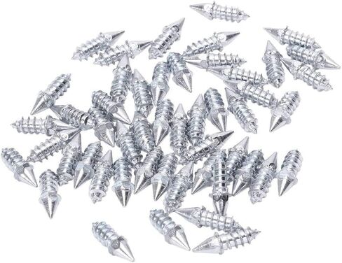 RiToEasysports Anti Slip Ice Snow Spikes Carbide Wheel Antislip Snow Spike 50PCS 27mm Screw Tire Rivets for Car Motorcycle Off Road Winter Ice Mud Tires (Silver) in Saudi Arabia