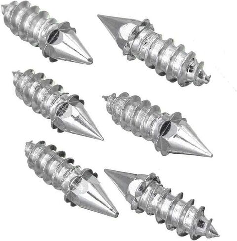 RiToEasysports Anti Slip Ice Snow Spikes Carbide Wheel Antislip Snow Spike 50PCS 27mm Screw Tire Rivets for Car Motorcycle Off Road Winter Ice Mud Tires (Silver) in Saudi Arabia