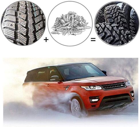 RiToEasysports Anti Slip Ice Snow Spikes Carbide Wheel Antislip Snow Spike 50pcs 27mm Screw Tire Rivets for Car Motorcycle Off Road Use on Ice Mud Roads in Saudi Arabia