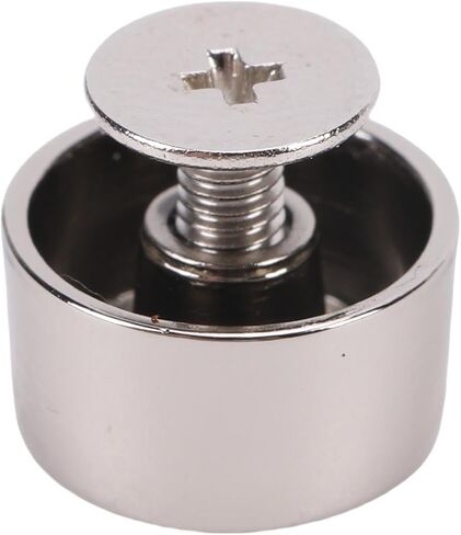 Bucket Shaped Screw Back Rivets, Alloy Punk Stud Rivets, with 6mm Cross Screws, Grid Pattern, Complete Fastening Set, for Leather Crafts, Apparel, and DIY Projects, 20 Set, 12mm in Kuwait