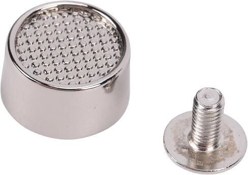 Bucket Shaped Screw Back Rivets, Alloy Punk Stud Rivets, with 6mm Cross Screws, Grid Pattern, Complete Fastening Set, for Leather Crafts, Apparel, and DIY Projects, 20 Set, 12mm in Kuwait