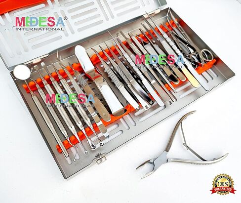Medesy Periodontal Periosteal Oral Micro Surgery Kit Microsurgery Instruments Kit 24 Pcs by MEDESA in Kuwait