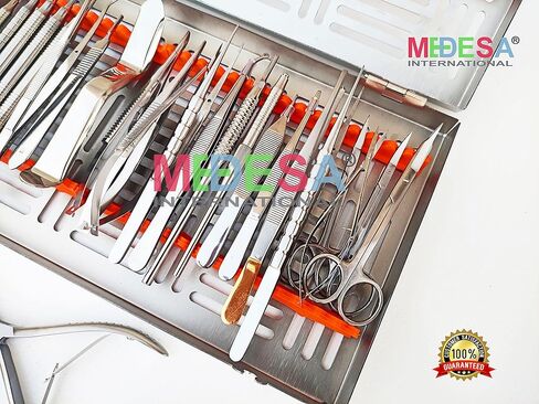 Medesy Periodontal Periosteal Oral Micro Surgery Kit Microsurgery Instruments Kit 24 Pcs by MEDESA in Kuwait