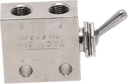 1/8 "DN6 مترابطة 2 موضع 3 طريقة مقبض هوائي هوائي التحكم في إيقاف تشغيل صمام TAC2-31V (بدون تركيبات) in Kuwait