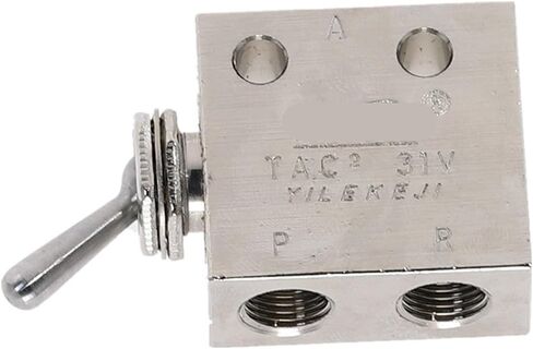 1/8 "DN6 مترابطة 2 موضع 3 طريقة مقبض هوائي هوائي التحكم في إيقاف تشغيل صمام TAC2-31V (بدون تركيبات) in Kuwait