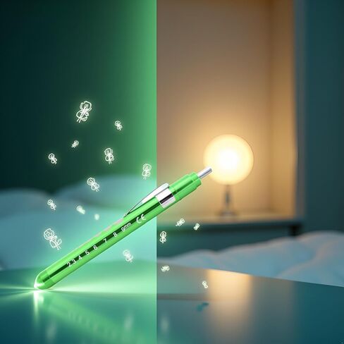 Green Pen Light with Pupil Gauge LED Penlight for Nurses Doctors, Reusable Medical Penlight for Nursing Students Doctors Medical Pen Lights Diagnostics and Screening Professional Medical Supplies in Kuwait