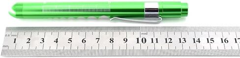 Green Pen Light with Pupil Gauge LED Penlight for Nurses Doctors, Reusable Medical Penlight for Nursing Students Doctors Medical Pen Lights Diagnostics and Screening Professional Medical Supplies in Kuwait