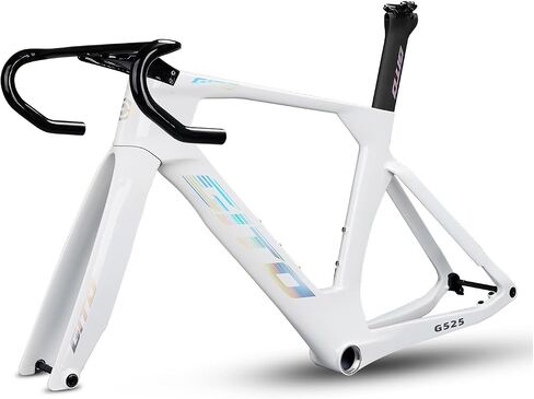 700C Full Carbon Fiber Frameset 46/49/52CM Aero Road Bike Frame Set Disc Brake Thru Axle F12×100mm R12×142mm in Kuwait