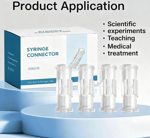 Luer Lock Adapter 100pcs, Female to Female Luer Lock Connector, Sterile Leak-Proof Individual Pack in Kuwait
