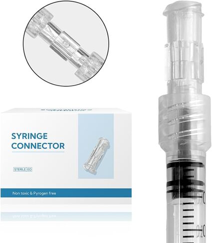Luer Lock Adapter 100pcs, Female to Female Luer Lock Connector, Sterile Leak-Proof Individual Pack in Kuwait