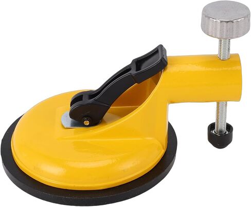 Tile Leveler Adjustable Vacuum Suction Cup, Aluminum Alloy Seam Joining Height Setter 122mm, 6.5mm Rubber Pad, Steel Rod, for Wall Tile Marble Glass Installation Contractors in Kuwait