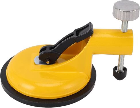 Tile Leveler Adjustable Vacuum Suction Cup, Aluminum Alloy Seam Joining Height Setter 122mm, 6.5mm Rubber Pad, Steel Rod, for Wall Tile Marble Glass Installation Contractors in Kuwait
