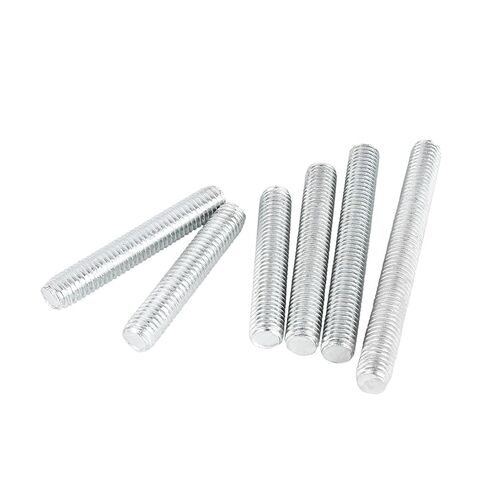 1-30pcs M3 M4 M5 M6 M8 M10 M12 Zinc Plated Carbon Steel Full Thread Rod Screw Rod Headless Bolt Thread Full Threaded Stud(35mm,M3-30pcs) in Saudi Arabia
