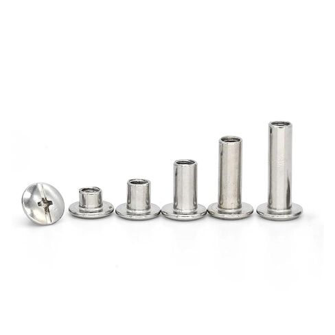 10pcs Stainless Steel Binding Screws Studs Rivets Slotted Belt Screw(M4,50mm) in Saudi Arabia