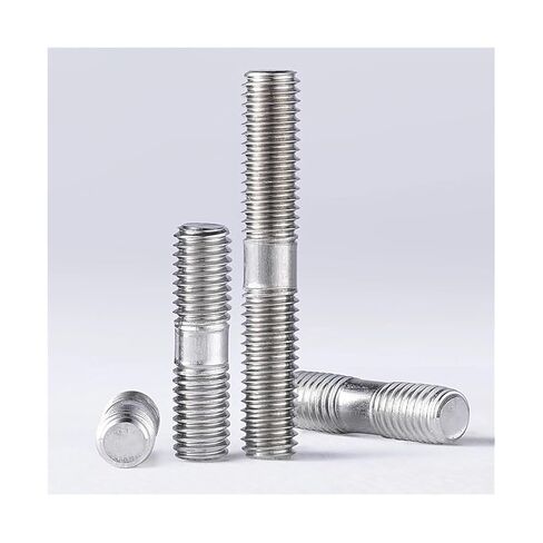 5pcs Metric M8 Double End Thread Rod Length 30mm - 100mm 304 Stainless Steel Stud Bolts Rod Tooth Stick Dual Head Threaded Bar(M8x60mm) in Kuwait