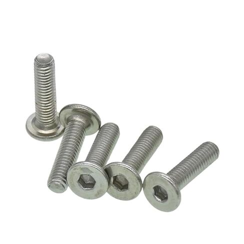 10-100pcs Thin Hex Screw 304 A2 Stainless Steel with Black Ultra Thin Flat Wafer Head Screw Bolt M1.6 M2 M3 M4 M5 M6 M8(6mm,M2.5(100PCS))(4mm,M6(20PCS)) in Saudi Arabia