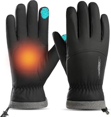 Winter Waterproof Ski Snow Warm Gloves for Women Men, Windproof Cold Weather Thermal with Touchscreen Fingers, for Running Driving Cycling Hiking Biking Outdoor Sports Daily Work in Kuwait