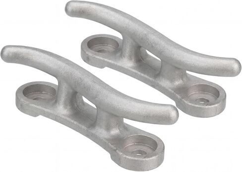 2 Pack Cast Aluminum S Dock Cleat 10 Inch Corrosion Resistant Boat Mooring Aluminum S Dock Cleat for Rope Marine Decks Kayak in Kuwait
