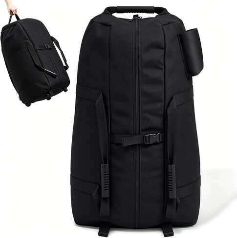 Geetery Conga Drum Bag with Wheels, 12 Inch Lightweight Padded Conga Drum Bag Case with Adjustable Straps and Full Zipper Opening, Portable Percussion Carry Case, Black in Kuwait