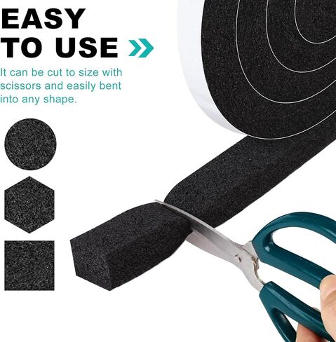 Ninsula Air Conditioner Foam Tape, 1 Inch x 6.5 FT AC Foam Insulation Tape with Adhesive, AC Window Seal Kit for Doors and Windows Blocks Hot Air, Drafts & Noise in Kuwait