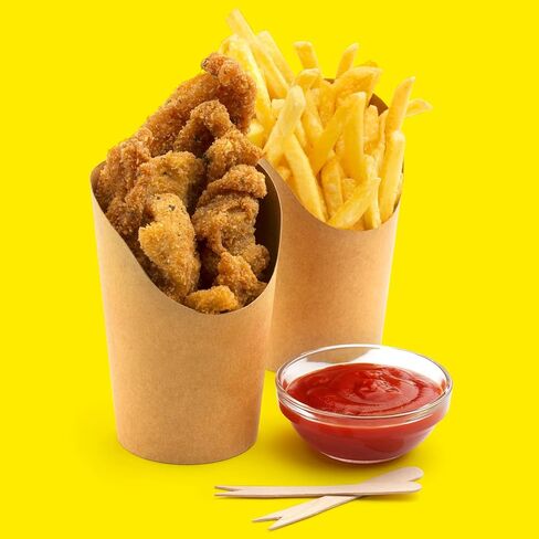 400 Pcs Disposable Charcuterie Cups Bulk 14 oz Kraft Paper French Fries Holder Popcorn Sandwich Waffle Baking Party Snack Boxes Take out Cups for Wedding Birthday Baby Shower Events(Brown) in Kuwait