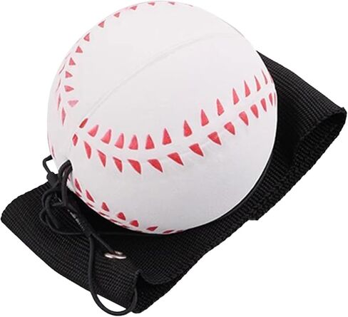 Wrist Return Ball, Sports Wrist Ball, Baseball On A String Rubber Rebound Wristband, Durable Elastic String Attached Rebound Balls in Kuwait