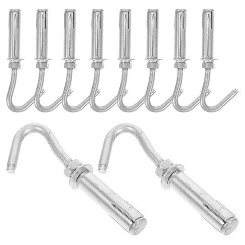 SHINEOFI Expansion Wall Hooks and Heavy Duty 10 Pcs Stainless Steel with Versatile Application Space Saving Design for Hanging Ceiling and Concrete Wall in Kuwait