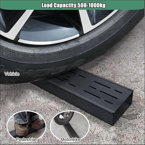 Black Silver Metal Trench Drain System for Driveway & Yard, Slim Channel Grate Drain 100cm/300cm, Customizable Quick Floor Trough Guttering (10ft, WxH 2x2) in Saudi Arabia