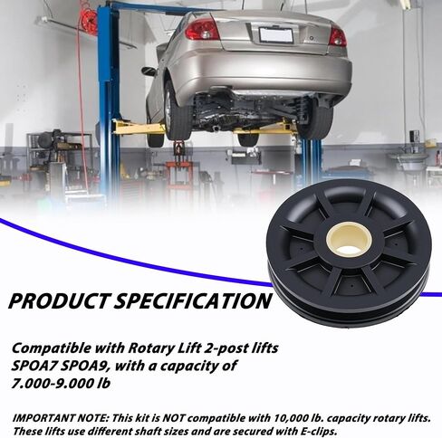Upgraded Lower Pulley Sheave Kit Compatible with Rotary Lift SPOA7 SPOA9 SPOA10 2-Post Lift Replace N377 FJ7116-1 BH-7500-50N in Kuwait