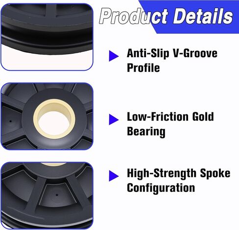 Upgraded Lower Pulley Sheave Kit Compatible with Rotary Lift SPOA7 SPOA9 SPOA10 2-Post Lift Replace N377 FJ7116-1 BH-7500-50N in Kuwait