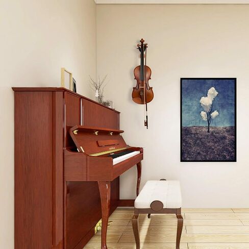 Violin Wall Mount Violin Hanger Mahogany Violin Viola Stand with Bow Hook Sound harbor 2 Pack Rosin for Violin Viola and Cello Rosin for Bows (2pack YJ-F01 Rosin) in Kuwait