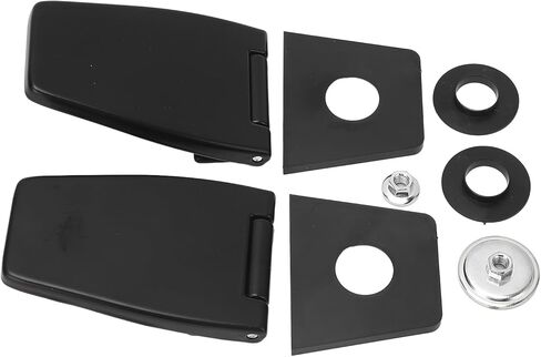 RiToEasysports Butt Hinges Stainless Steel Liftgate Window Hinges Black Coated 8 Piece Tailgate Glass Replacement for YJ TJ LJ 1987 to 2006 Rear Liftgate Window Use in Kuwait