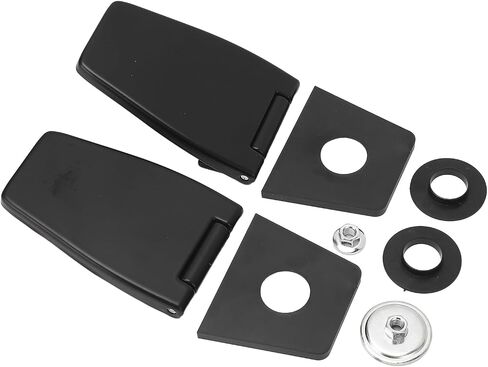 RiToEasysports Butt Hinges Stainless Steel Liftgate Window Hinges Black Coated 8 Piece Tailgate Glass Replacement for YJ TJ LJ 1987 to 2006 Rear Liftgate Window Use in Kuwait