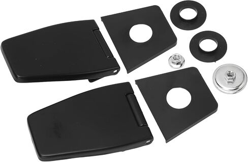 RiToEasysports Butt Hinges Stainless Steel Liftgate Window Hinges Black Coated 8 Piece Tailgate Glass Replacement for YJ TJ LJ 1987 to 2006 Rear Liftgate Window Use in Kuwait