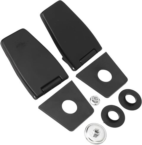 RiToEasysports Butt Hinges Stainless Steel Liftgate Window Hinges Black Coated 8 Piece Tailgate Glass Replacement for YJ TJ LJ 1987 to 2006 Rear Liftgate Window Use in Kuwait