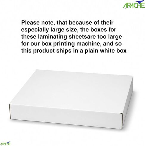 Apache Map Size Laminating Pouches, 5 Mil, 10 Pack, 18 x 24 Inch Pouch Size Laminating Sheets, Thermal Laminator Compatible, Super Clear, Round Corners in Kuwait