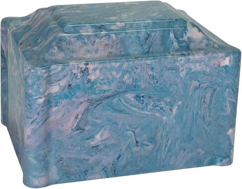 Purple Claremont Cultured Marble Cremation Urn - Adult Size - Cremation Urns for Human Ashes - Ground Burial, Home Memorial and Funeral Cremation Urn in Kuwait
