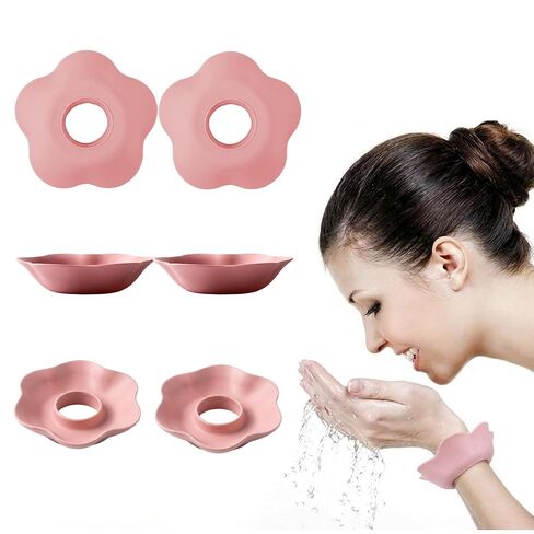 2Pcs Wrist Bands for Washing Face No-Rinse Convenient and Efficient No Odor Silicone Waterproof Bathroom Accessories in Kuwait