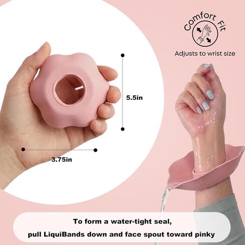 2Pcs Wrist Bands for Washing Face No-Rinse Convenient and Efficient No Odor Silicone Waterproof Bathroom Accessories in Kuwait