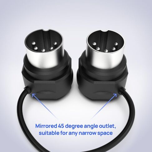 CME MIDI Thru5 WC + 4-Pack 1-FT MIDI Cables - High-speed 1-to-5 MIDI Thru box + 4-Pack 5-pin DIN Low-Profile MIDI cables in Kuwait